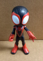 Spider-Man 2021 4&quot; Black Suit Vinyl Articulated Figure Marvel Hasbro - £3.98 GBP