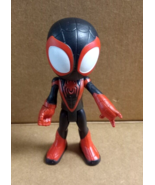 Spider-Man 2021 4&quot; Black Suit Vinyl Articulated Figure Marvel Hasbro - £3.97 GBP