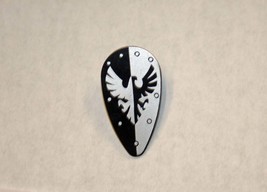 Building Block Black and White Eagle Shield for Knight Minifigure US Toy... - $3.50