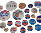 Lot of 24 Presidential/ Local Campaign Patriotic Pin Back Buttons 1930s-... - $51.19