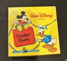 Walt Disney&#39;s Trailer Horn Super 8mm B&amp;W Movie Chip &amp; Dale Donald duck - £11.37 GBP
