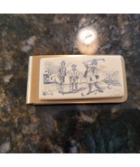 Scrimshaw Golfers Money Clip Brass - $434.40 MXN