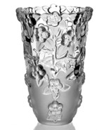 New Celebrations Mikasa Carmen Frosted Crystal Vase 8” tall Germany 5082490 - $52.91 CAD