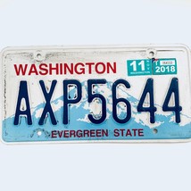 2018 United States Washington Evergreen State Passenger License Plate AXP5644 - £13.23 GBP