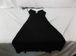 Sharagano Black Halter Key Hole Maxi Dress Small - Defects 6736 - £10.85 GBP