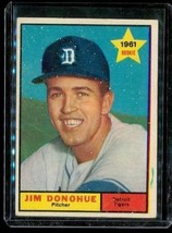 Vintage 1961 Topps Rookie Baseball Trading Card #151 Jim Donohue Detroit Tigers - £6.74 GBP