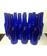 12 Cobalt Blue Glass Beer Bottles For Vases, Crafts, Bottle Trees FOR BRUCE - £11.67 GBP
