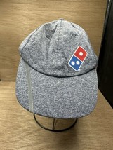 Dominos Pizza Hat Dominos Cap Gray Hat Adjustable Adult Size Hat Gray Cap - £7.91 GBP