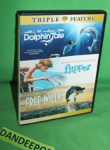 Triple Feature Dolphin Tale Flipper Free Willy DVD Movie - £7.00 GBP