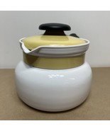 Vintage Corning Ware Yellow 8 Cup Teapot Kettle with Lid P-168 NICE INSI... - $24.26