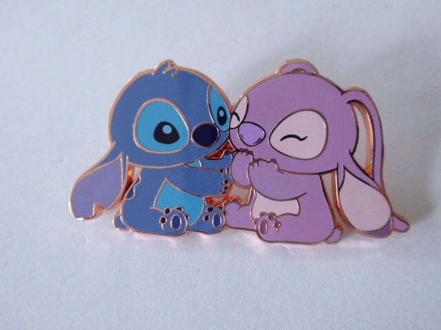 Disney Trading Pin 171243    PALM - Angel and Stitch - Sitting - Cherry ... - $34.91