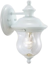 Outdoor Porch Light Fixture Wall Sconce Lantern Industrial Exterior Glas... - $45.50
