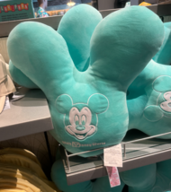 Walt Disney World Turquoise Blue Mickey Mouse Balloon Accent Pillow New image 1