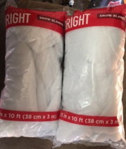 Snow Blanket 15&quot; x 10&#39; (Lot of 2) - £7.98 GBP