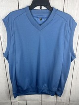 Nike Sweater Vest Blue Golf Pullover Preppy Golfing Country Club Golfer - $17.39