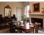 Dining Room McLellan-Sweat Mansion Portland Maine UNP Chrome Postcard N21 - £1.54 GBP