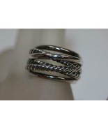 David Yurman The Crossover Collection Narrow Ring 925 Sterling Size 8 MS... - £194.98 GBP