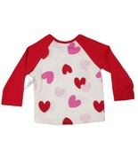 12M Toddler Long Sleeve Heart Baseball T-shirt Valentine&#39;s Day - £5.58 GBP