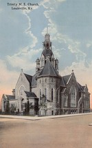 Louisville Kentucky~Trinity M E Methodist Epicscopal CHURCH~1920s Postcard - £8.20 GBP