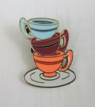 2012 Disney Alice in Wonderland Stack of Teacups Trading Lapel Pin - £3.49 GBP