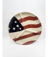 Ltd. Commodities American Flag Divided Stoneware Platter Tray Hors D’oeu... - $27.89