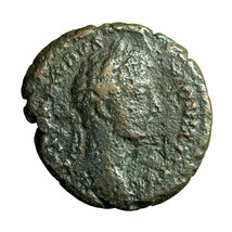 Roman Coin Commodus Dupondius AS AE26mm Bust / Roma Holding Victory Rare 04250 - £25.11 GBP