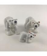 Fisher Price Animal Families White Polar Bear Pack Cub Figures Toy Vinta... - $33.55 CAD