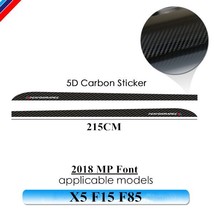 2pieces side skirt sill decals stickers for bmw x5 f15 f85 2014 2018 racing stripe m thumb200
