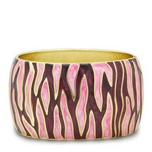 LO2154 - Flash Gold White Metal Bangle with Epoxy  in No Stone - $400.29 MXN
