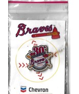 1995 ATLANTA BRAVES PIN - &quot;30TH SEASON IN ATLANTA&quot; - by Chevron - New in... - $7.95