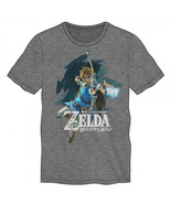 Zelda Breath of the Wild Link Grey Siro Mens T-Shirt - $20.00