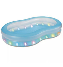 Summer Waves Inflatable Aqua Glow LED Family Pool New Free Ship - £77.56 GBP