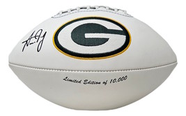 Aaron Jones Firmado Green Bay Packers Logo Fútbol Bas ITP - £116.29 GBP