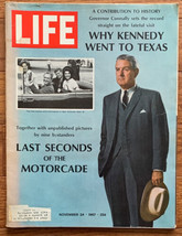Life Magazine November 24 1967 Why Kennedy Went to Texas Last Seconds Connally - £7.84 GBP