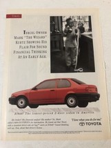 1992 Toyota Tercel Vintage Print Ad Advertisement   pa15 - $7.91