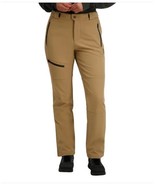 Roxy Womens Snow Pants Tan Softshell Gaiter Adjustable Waist Heavyweight - $1,267.43 MXN