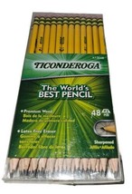 Ticonderoga 48ct Pencil Number # 2 Classic Yellow Wood Cased Graphite NEW - £9.13 GBP