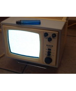 VINTAGE RARE SOVIET USSR  PORTABLE B &amp; W  ANALOG TV - £71.06 GBP