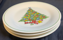 3 Vintage Aldo Industries Christmas Treasure Dinner/Cake Plates 9.75” - £13.47 GBP