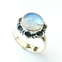 Moonstone Round Gemstone Solid 925 Sterling Silver Statement Jewelry - $11.68+