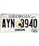 2017 United States Georgia Union County Passenger License Plate AYN 3940 - €12,02 EUR