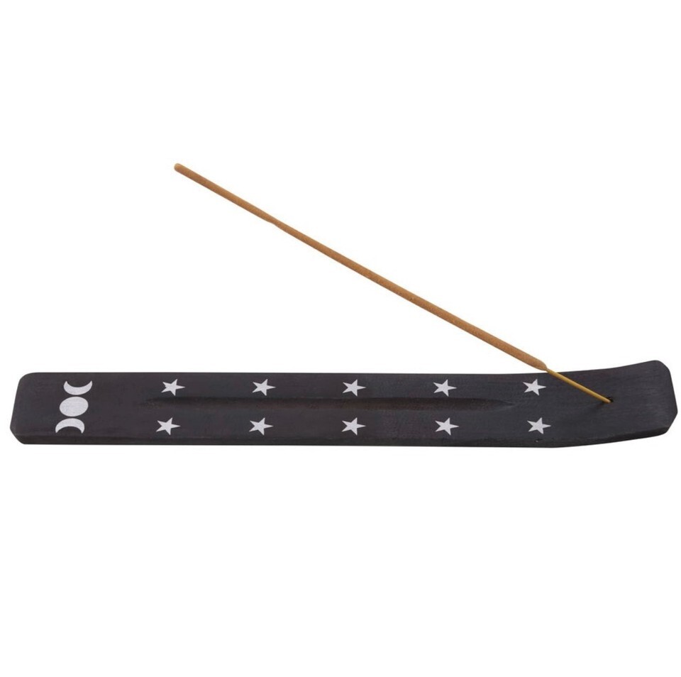 Triple Moon Wooden Incense Ash Catcher Item image 2
