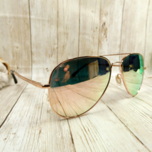Luenx Unisex Gold-Toned Polarized Aviator Sunglasses -  2610 60-15-148 - $27.67