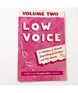 Low Voice Volume Two Songbook Gospel Songs Alto Baritone Singspiration S... - $277.27 MXN