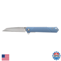 Schrade Delta Class Inert 7.5in EDC Knife AUS-8 Steel Aluminum Handle Blue - $38.33