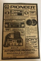 1980s Pioneer Stereo Vintage Print Ad Advertisement  PA3 - £7.62 GBP