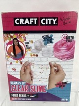 Craft City Karinas DIY Clear Slime Kit Deluxe  Metallic Color Plastic Fruit - £2.98 GBP