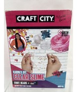 Craft City Karinas DIY Clear Slime Kit Deluxe  Metallic Color Plastic Fruit - $5.14 CAD