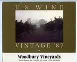 U S Wine Vintage &#39;87 Calendar &amp; Chautauqua Wine Woodbury Vineyards Broch... - $21.78