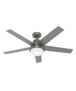 Hunter Fan 52 in. Aerodyne LED Indoor Ceiling Fan Matte Silver - $298.15